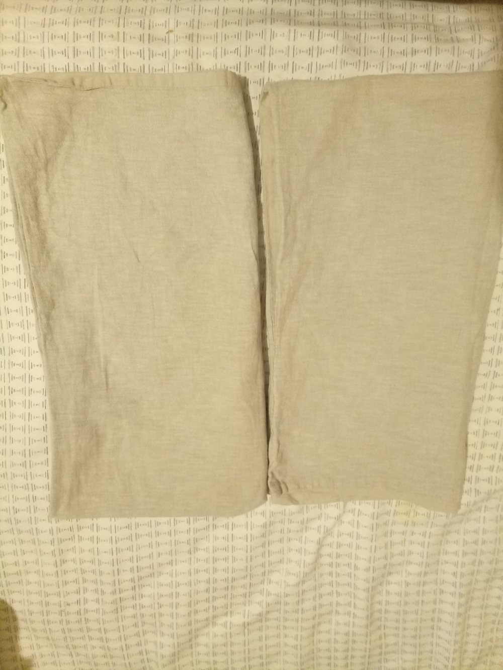 Hearth & Hand Gray Linen Blend King Size Pillowcases (2)